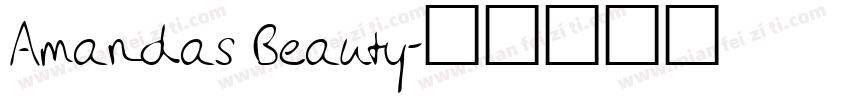 Amandas Beauty字体转换